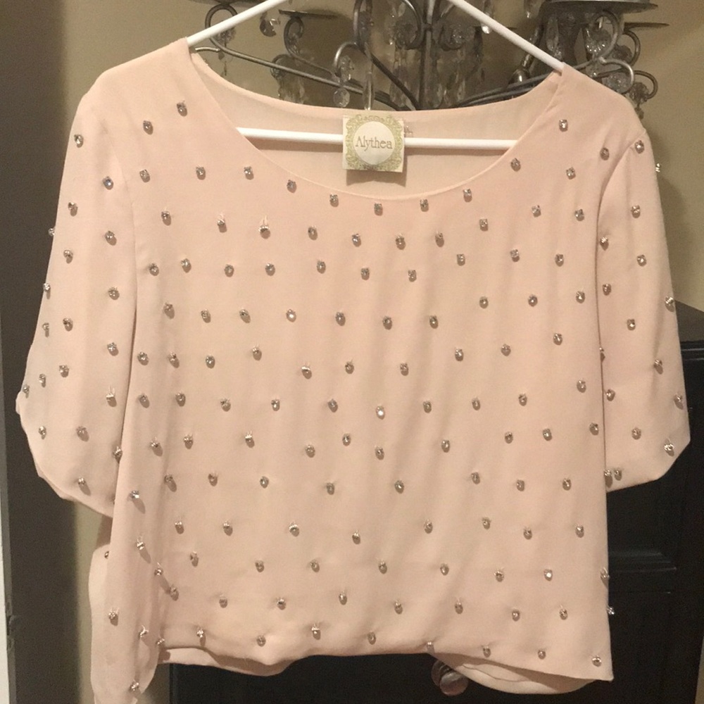 Cream blouse